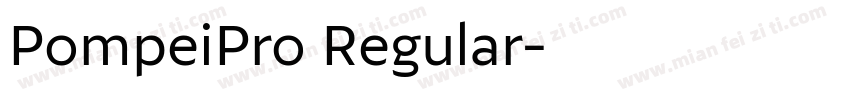 PompeiPro Regular字体转换